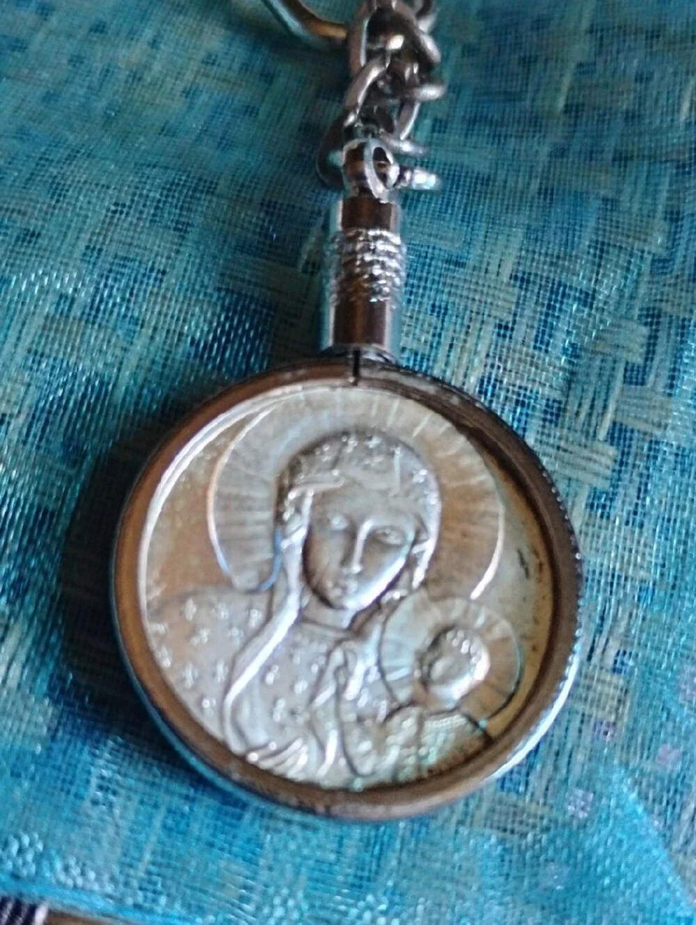 Silver Billion Plate Bar Ounce & Pair Brilliant Religious Metal Coins/Medallion